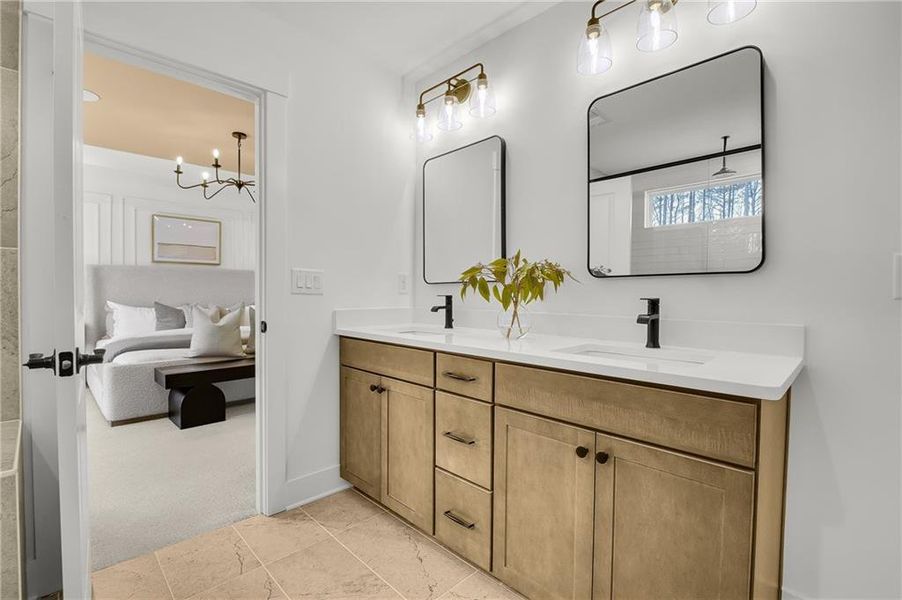 Furnished interior view inside a new home in Ashworth Estates, Powder Springs (Image 18).