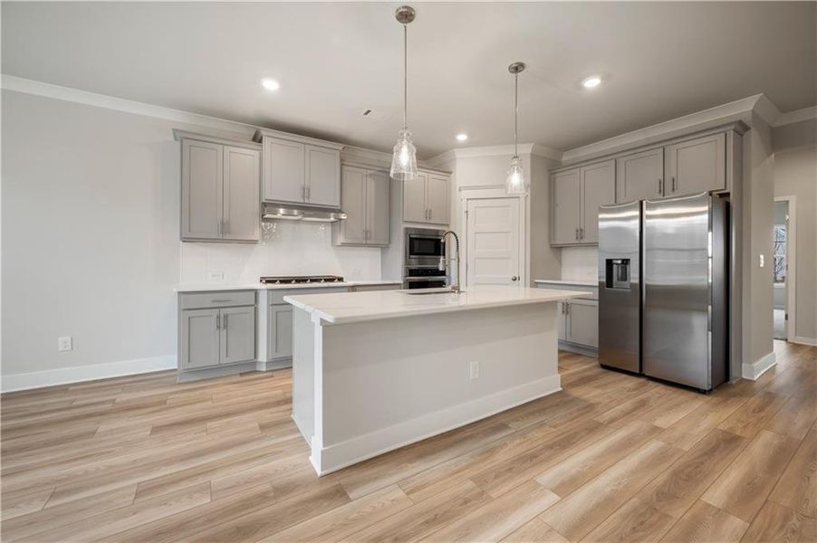 Furnished interior view inside a new home in Rosewood Lake Preserve, Hoschton (Image 8).