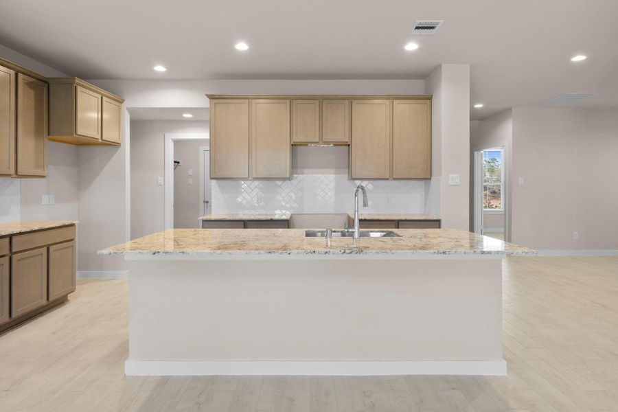 Furnished interior view inside a new home in Barton Creek Ranch, Conroe (Image 7).