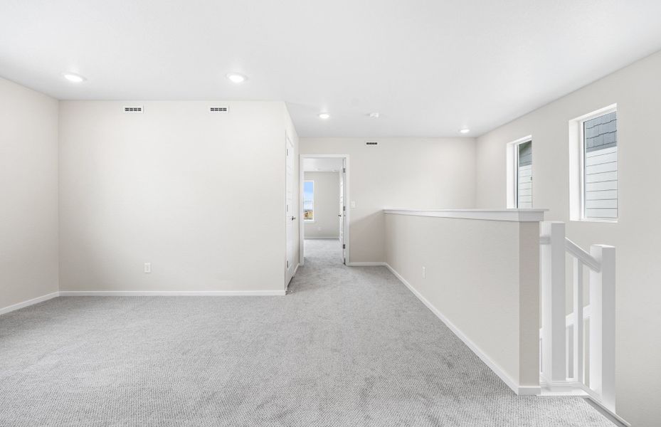 Spacious, unfurnished interior of a new home in Barefoot Village, Firestone (Image 20). Spacious, unfurnished interior of a new home in Barefoot Village, Firestone (Image 20).