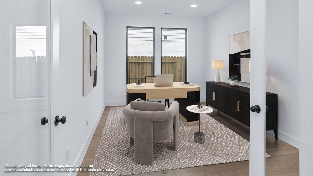 Furnished interior view inside a new home in Lakes of Cane Island, Katy (Image 7).