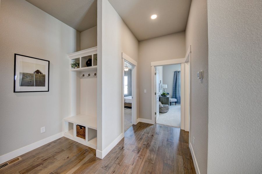 Representative unfurnished interior of a home built from the The Devon by Landmark Homes in The Lakes at Centerra, Loveland (Image 16). Representative unfurnished interior of a home built from the The Devon by Landmark Homes in The Lakes at Centerra, Loveland (Image 16).