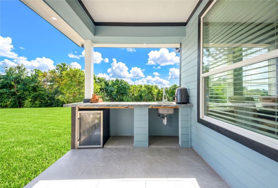 Exterior details and patio area of a home in , Cleveland (Image 24). Exterior details and patio area of a home in , Cleveland (Image 24).