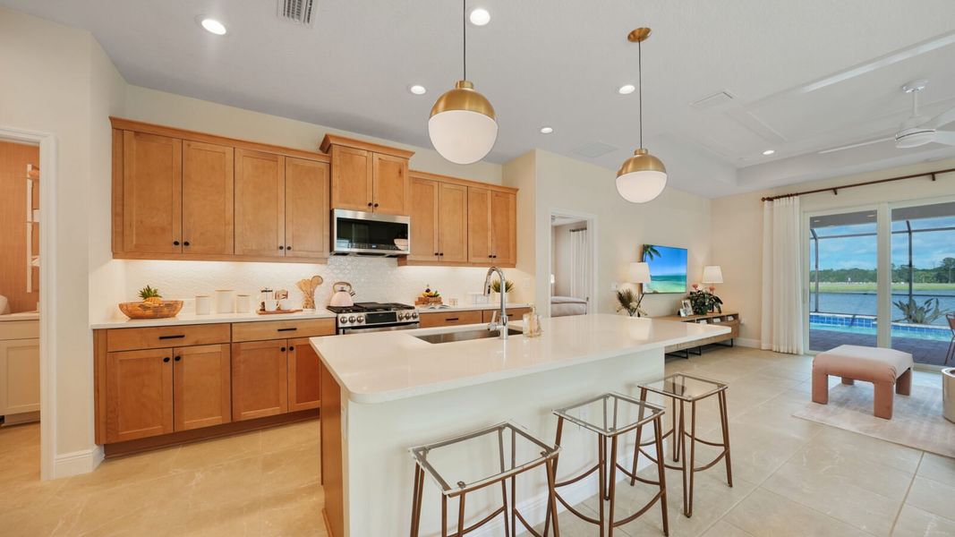 Representative furnished interior of a home built from the Heritage 2 by Neal Communities in Wildleaf, Parrish (Image 9).
