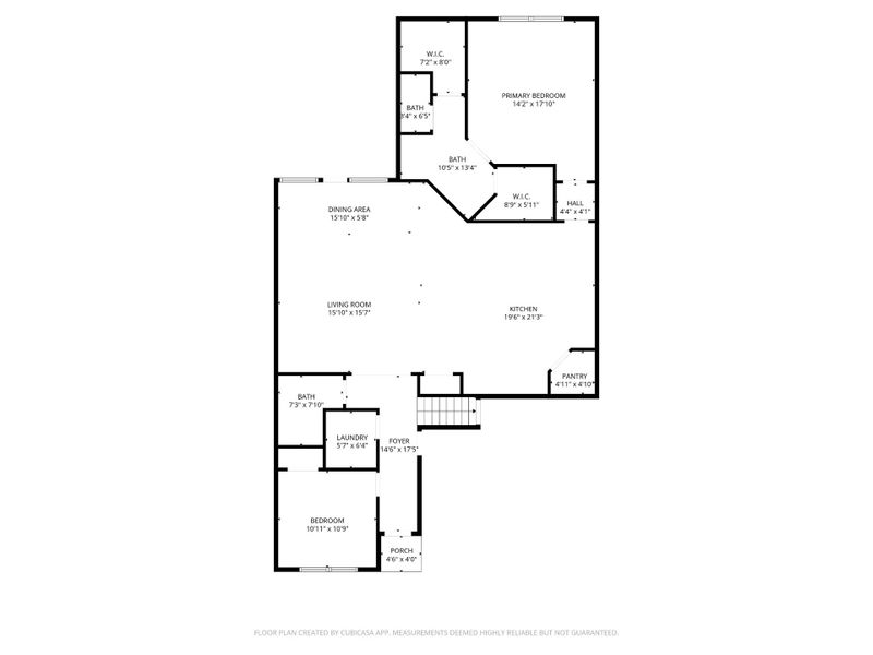 2D floor plan layout of this home in Veterans Cove, Murfreesboro, TN (Image 5).