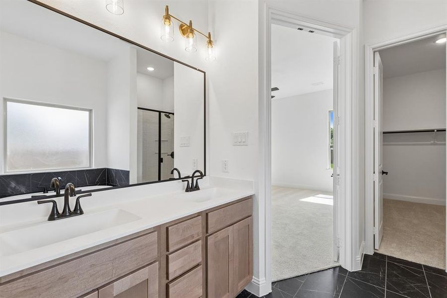 Furnished interior view inside a new home in Cambridge Manor, North Richland Hills (Image 13).