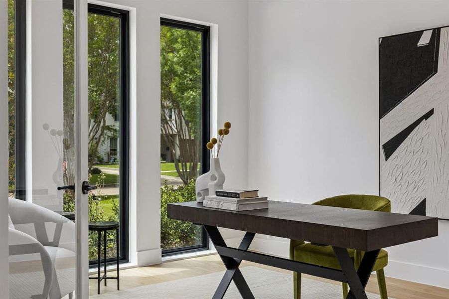 Furnished interior view inside a new home in , Dallas (Image 11).