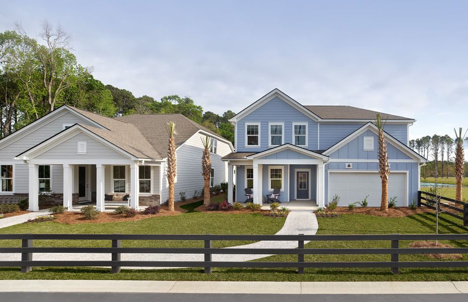 Front exterior of a new home in Salem Bay, Beaufort, SC, highlighting curb appeal (Image 1).