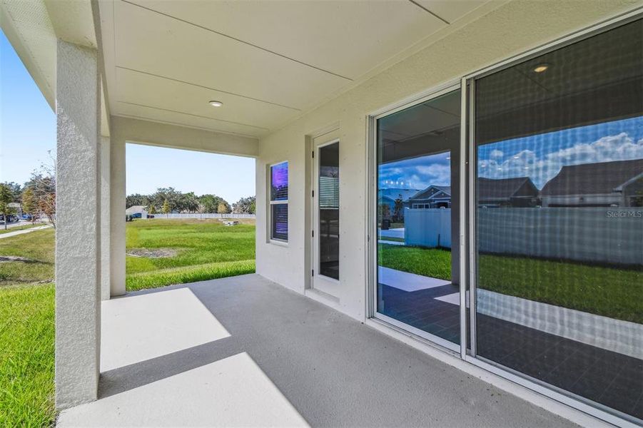 Exterior details and patio area of a home in The Peninsula at Rhodine Lake, Riverview (Image 2). Exterior details and patio area of a home in The Peninsula at Rhodine Lake, Riverview (Image 2).
