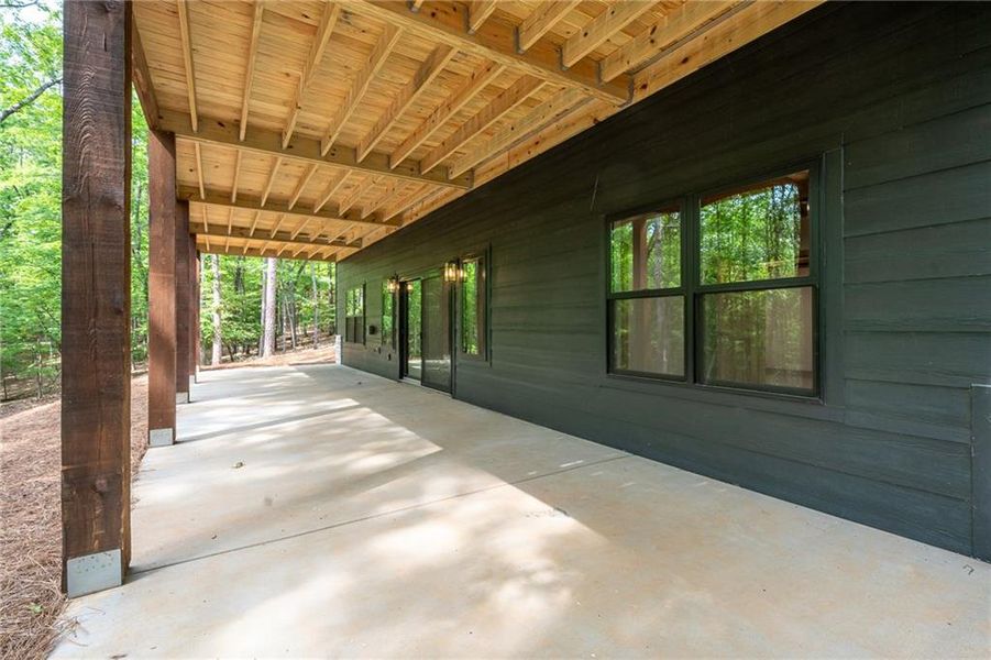 Exterior details and patio area of a home in , Morganton (Image 27).