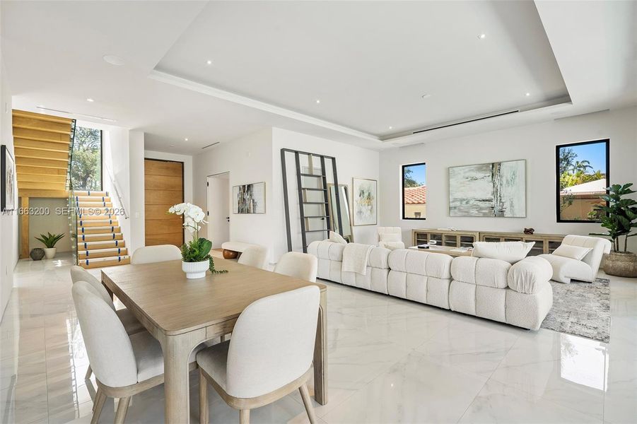 Furnished interior view inside a new home in , Miami Beach (Image 11). Furnished interior view inside a new home in , Miami Beach (Image 11).