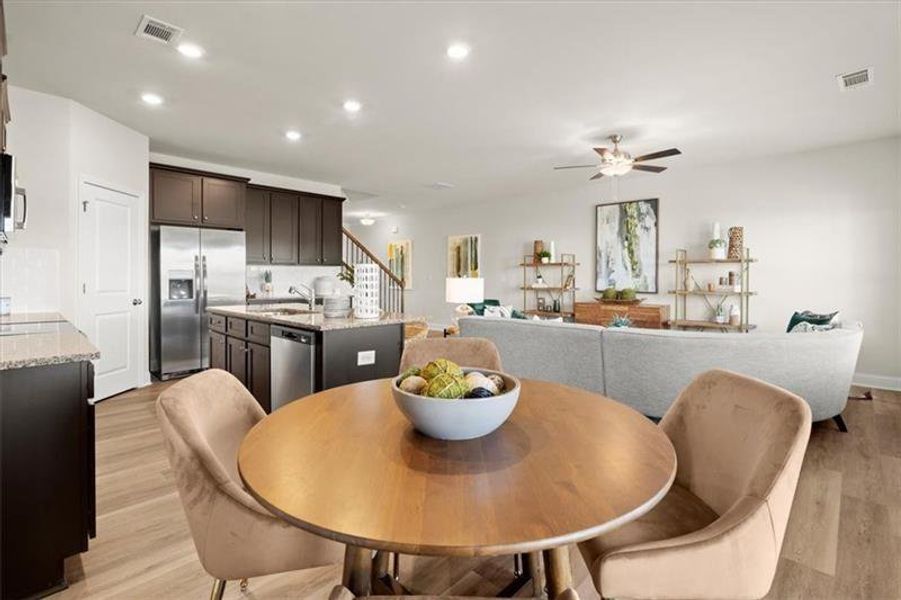 Furnished interior view inside a new home in , Dacula (Image 12).