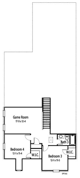 2D floor plan layout for the Schrade by Cambridge Homes in Lake Park, Rowlett, TX (Image 7). 2D floor plan layout for the Schrade by Cambridge Homes in Lake Park, Rowlett, TX (Image 7).