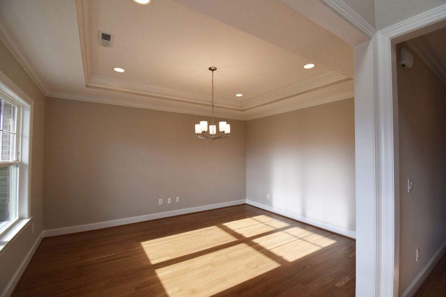 Representative unfurnished interior of a home built from the Lancaster by Keystone Homes NC in Preserve at Carriage Cove, Oak Ridge (Image 18).