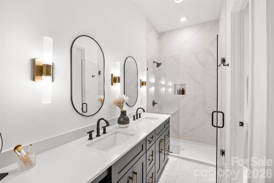 Furnished interior view inside a new home in , Charlotte (Image 38). Furnished interior view inside a new home in , Charlotte (Image 38).