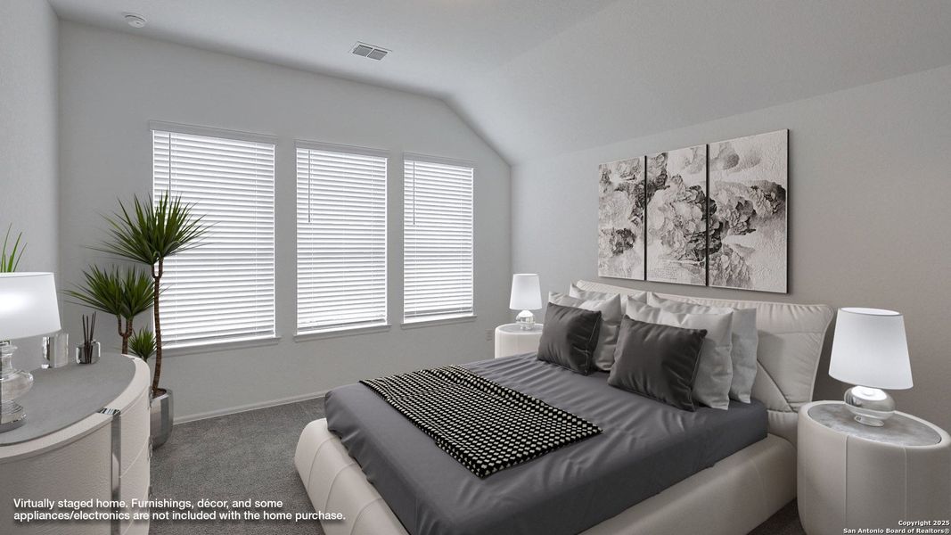 Furnished interior view inside a new home in Ladera 40', San Antonio (Image 14).
