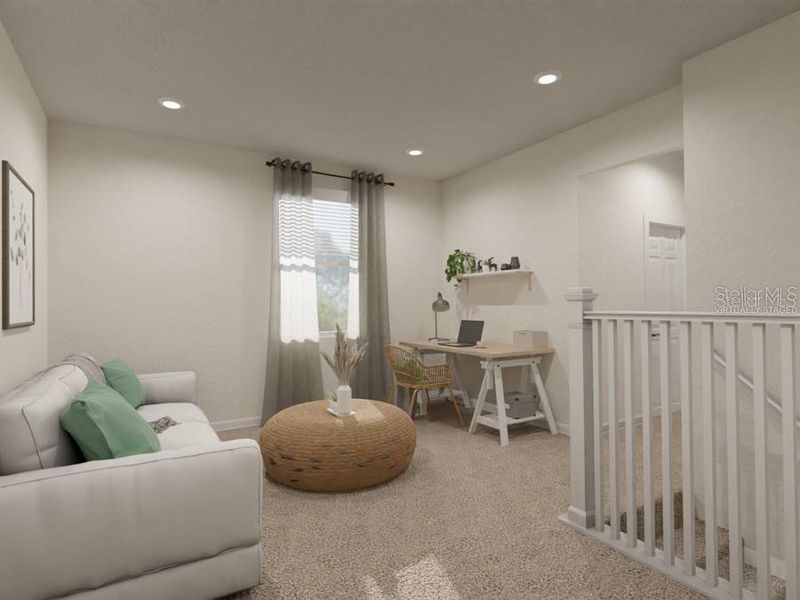 Furnished interior view inside a new home in The Crossings - Bungalows, St. Cloud (Image 5).