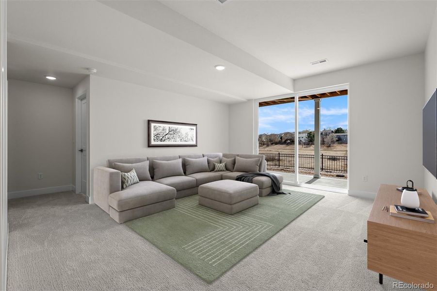 Furnished interior view inside a new home in Trailside at Cottonwood Creek, Colorado Springs (Image 14).