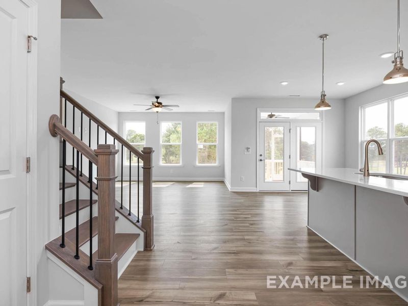 Spacious, unfurnished interior of a new home in Retreat at North Main, Lillington (Image 9).