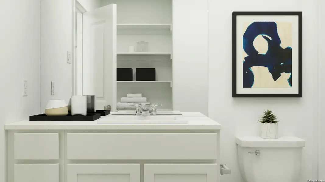 Furnished interior view inside a new home in Stone Garden, Elmendorf (Image 14).