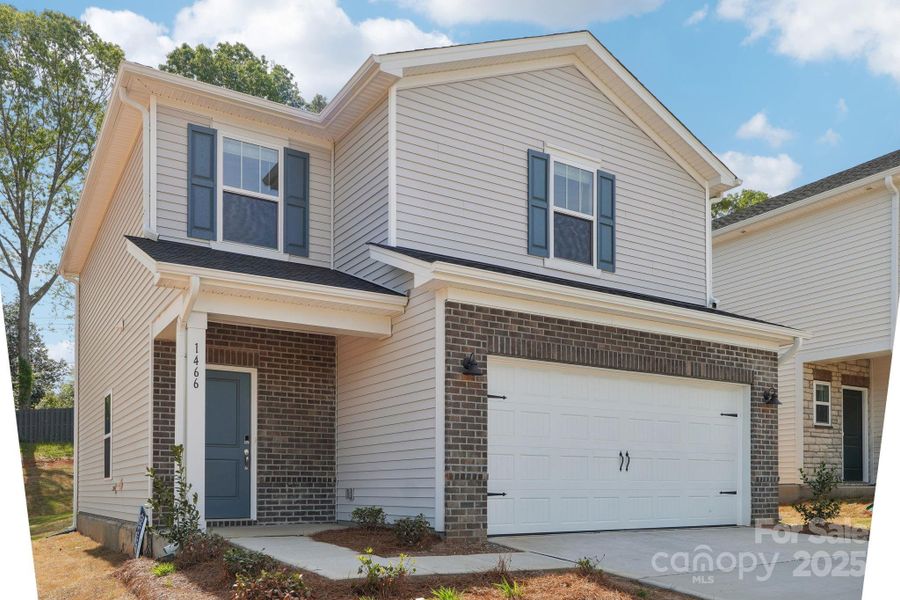 Exterior details and patio area of a home in Walnut Reserve, Conover (Image 1).