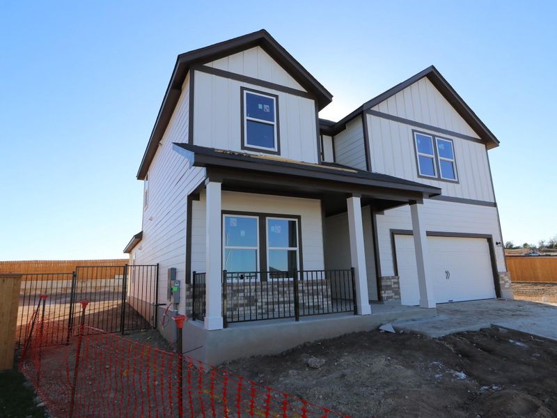 In-progress construction of a new home in Cascades at Onion Creek, Austin, TX (Image 6).