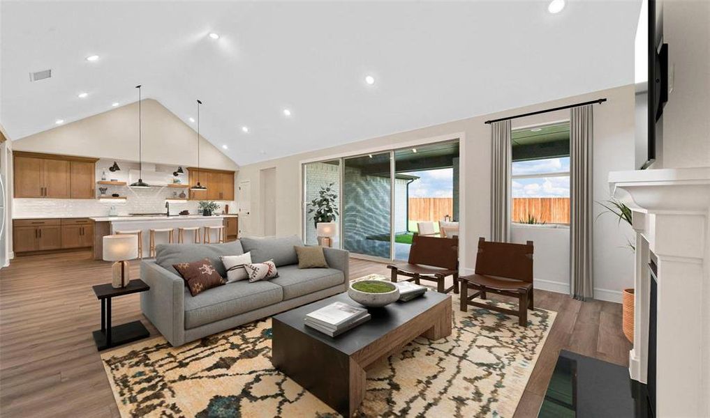 Furnished interior view inside a new home in Monterra, Fate (Image 6).