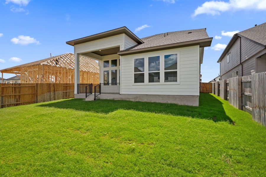 Exterior details and patio area of a home in Park Central, Georgetown (Image 28).