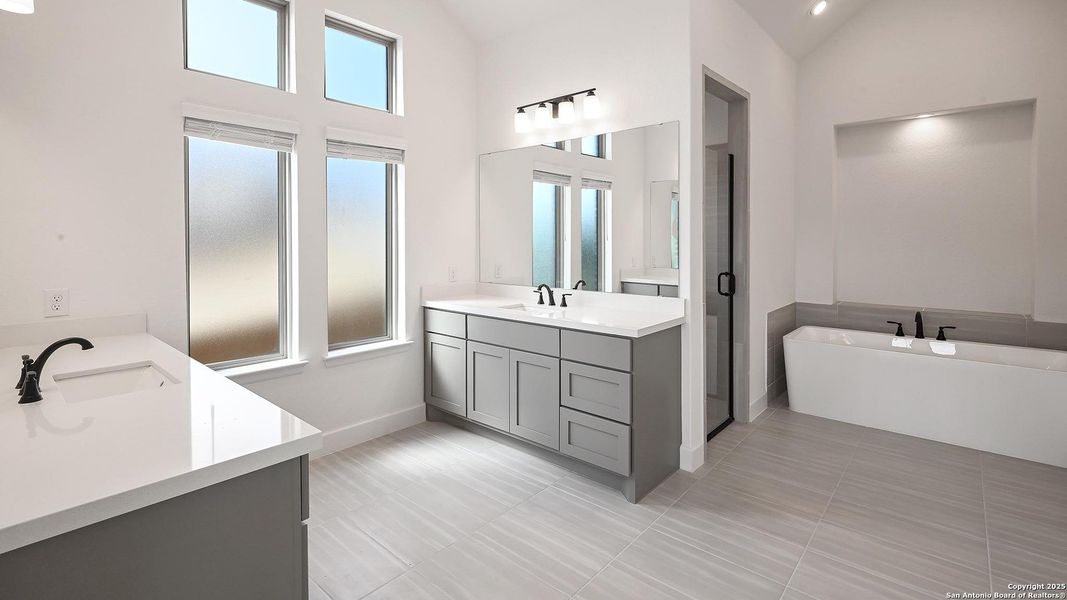 Furnished interior view inside a new home in Johnson Ranch 55', Bulverde (Image 8). Furnished interior view inside a new home in Johnson Ranch 55', Bulverde (Image 8).