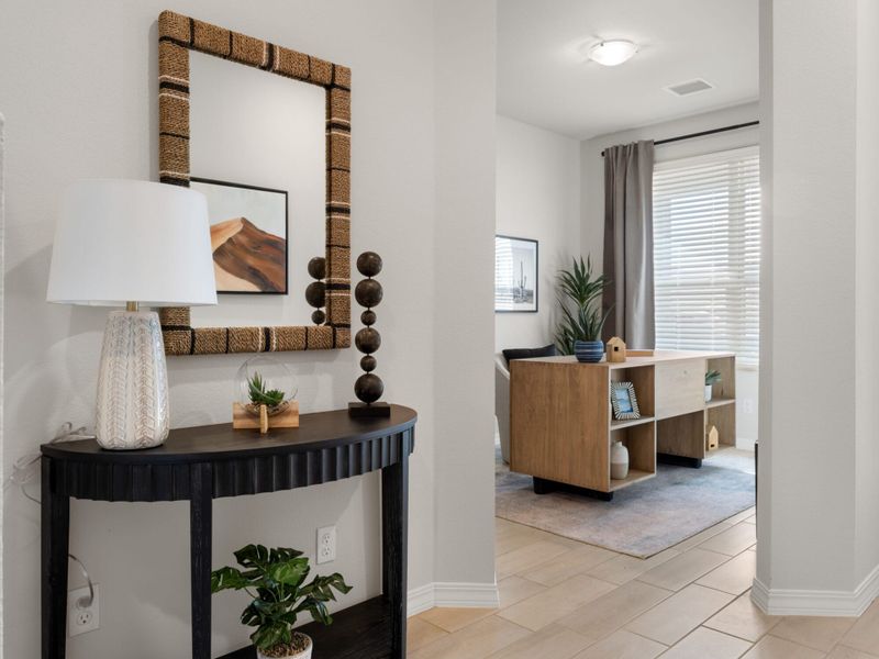 Furnished interior in a model home at Summer Sky in El Paso (Image 15).