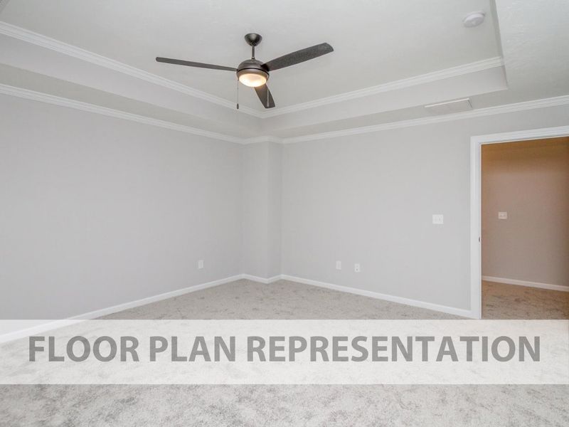 Primary Bedroom Floorplan Representation Photo 2 | The Fairport II Plan