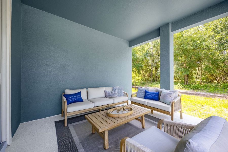 Covered Lanai and Private Yard