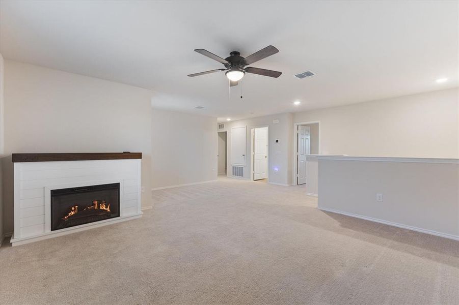 Electric Fireplace - Conveys with Home