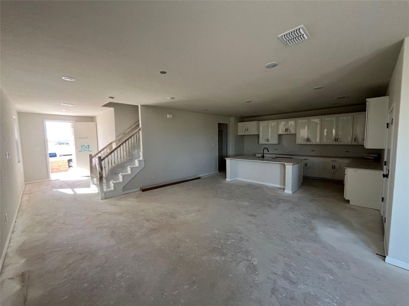 Spacious, unfurnished interior of a new home in The Homestead at Lariat, Liberty Hill (Image 27). Spacious, unfurnished interior of a new home in The Homestead at Lariat, Liberty Hill (Image 27).
