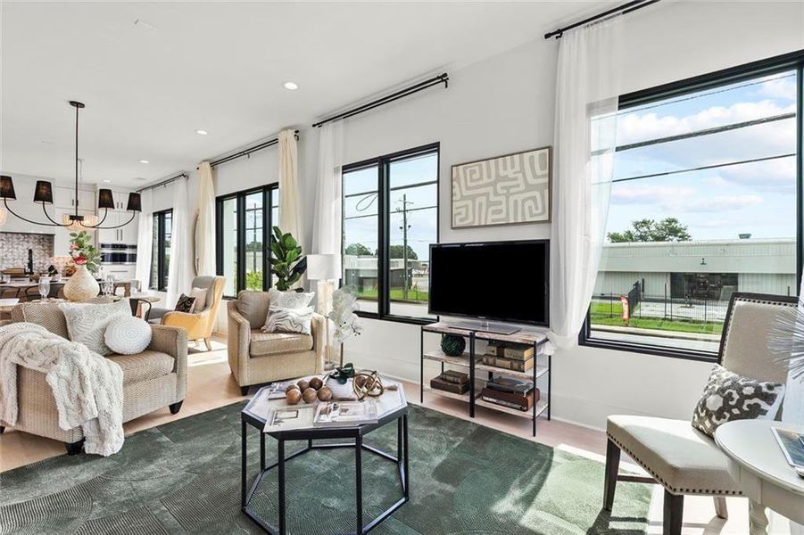 Furnished interior view inside a new home in , Chamblee (Image 17). Furnished interior view inside a new home in , Chamblee (Image 17).