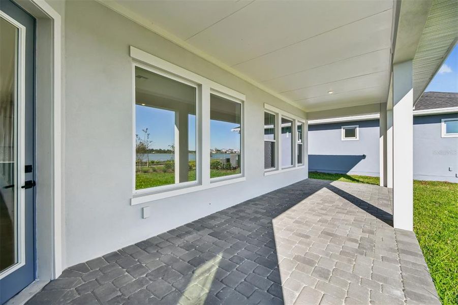 Exterior details and patio area of a home in Laureate Park at Lake Nona - Park Series, Orlando (Image 25).