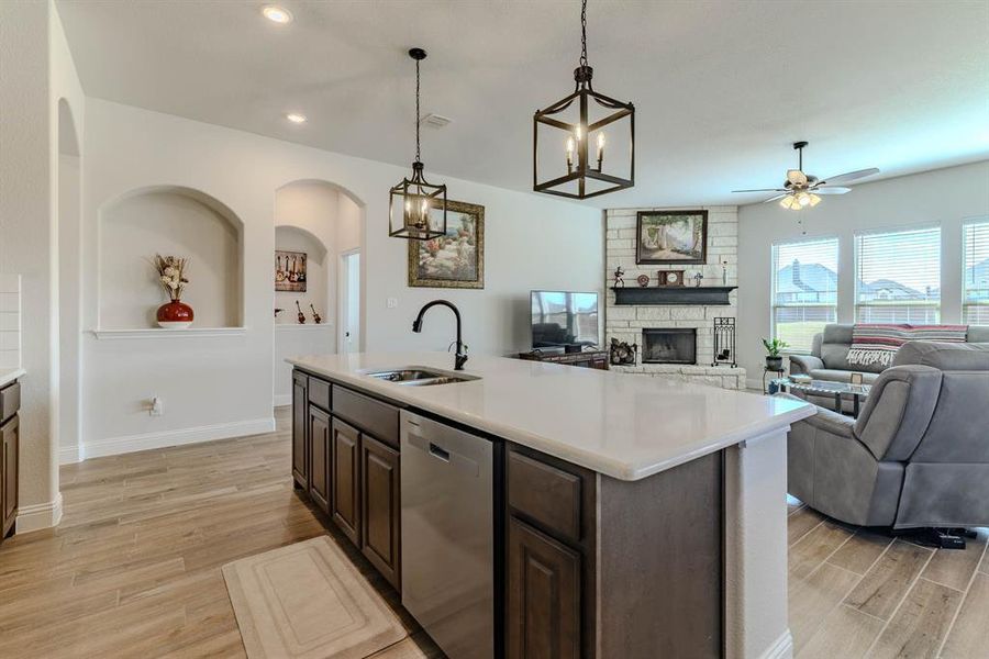 Furnished interior view inside a new home in Coyote Crossing, Godley (Image 9).