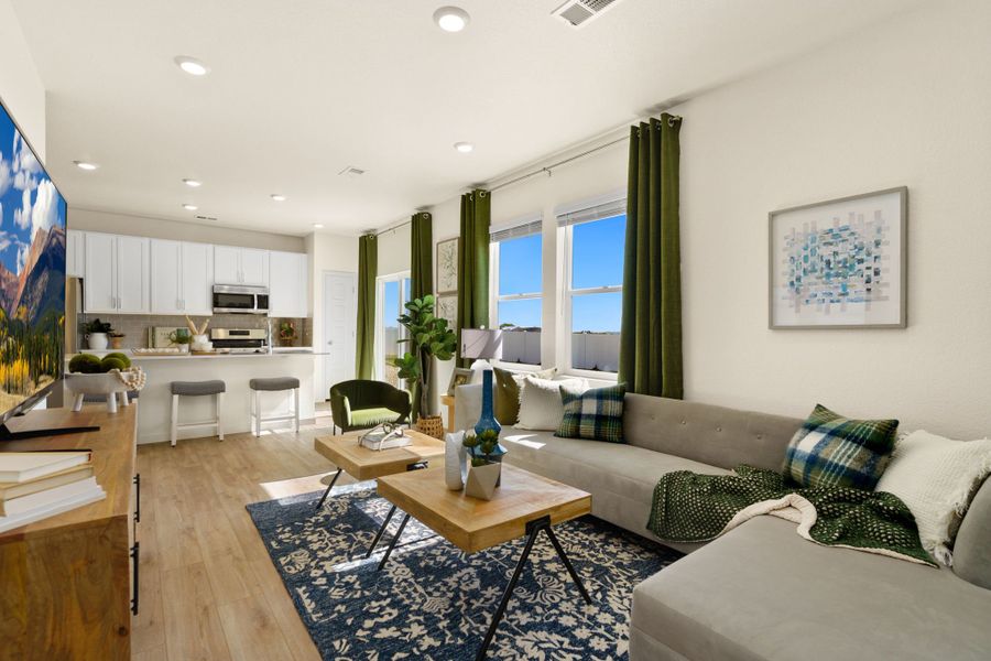 Furnished interior view inside a new home in Liberty Draw, Evans (Image 9).