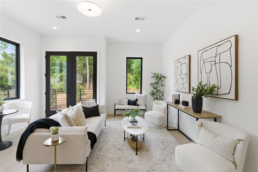Furnished interior view inside a new home in , Atlanta (Image 31).