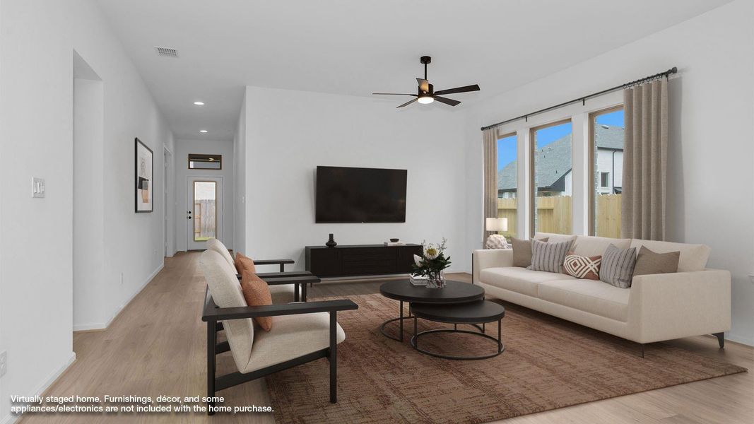 Furnished interior view inside a new home in Brookewater, Rosenberg (Image 6).