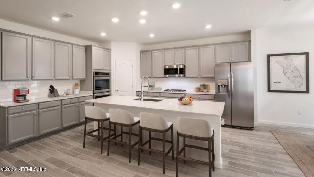 Furnished interior view inside a new home in , St. Johns (Image 14).