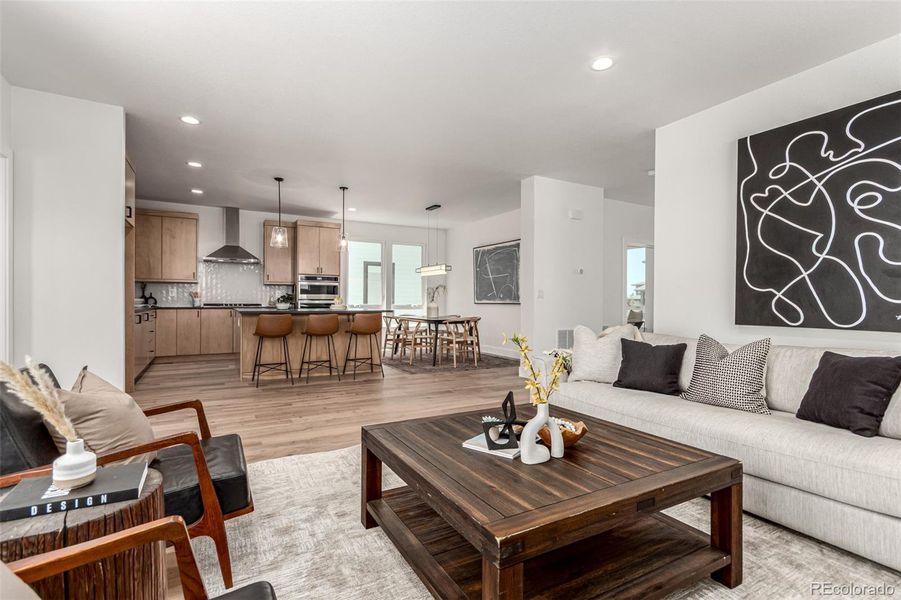 Furnished interior view inside a new home in West Grange, Longmont (Image 32).