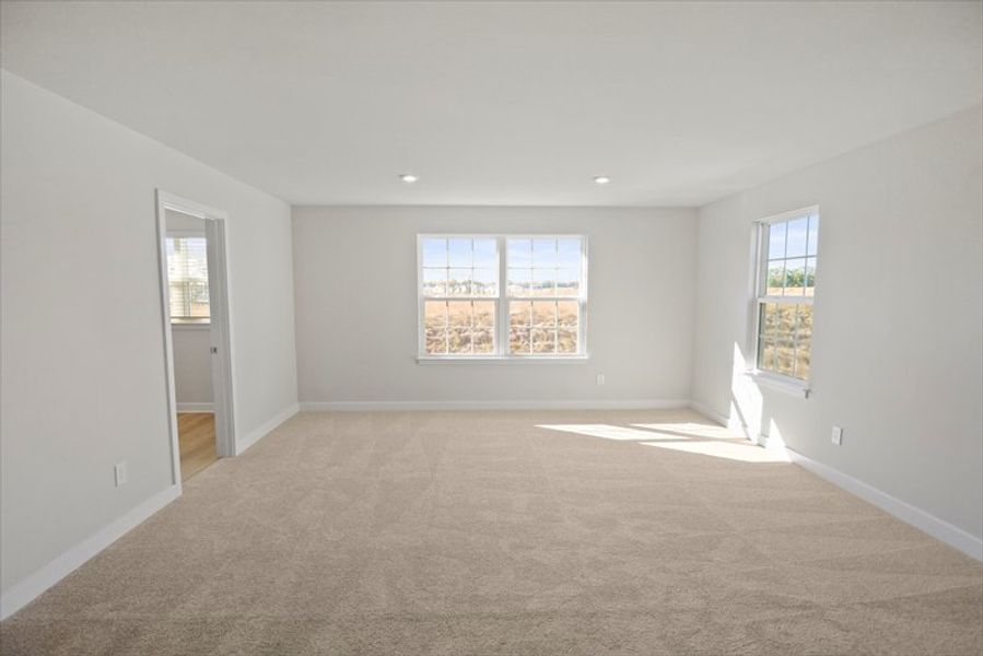 Spacious, unfurnished interior of a new home in Canterbrook Farms 2-Story, Fountain Inn (Image 23). Spacious, unfurnished interior of a new home in Canterbrook Farms 2-Story, Fountain Inn (Image 23).