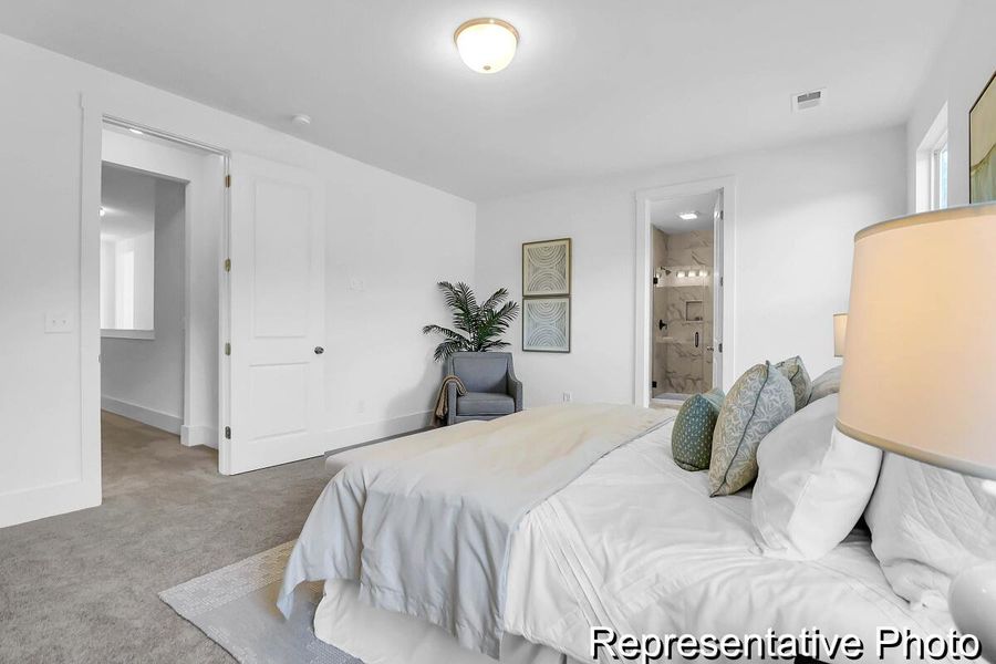 Furnished interior view inside a new home in , Ravenel (Image 28).