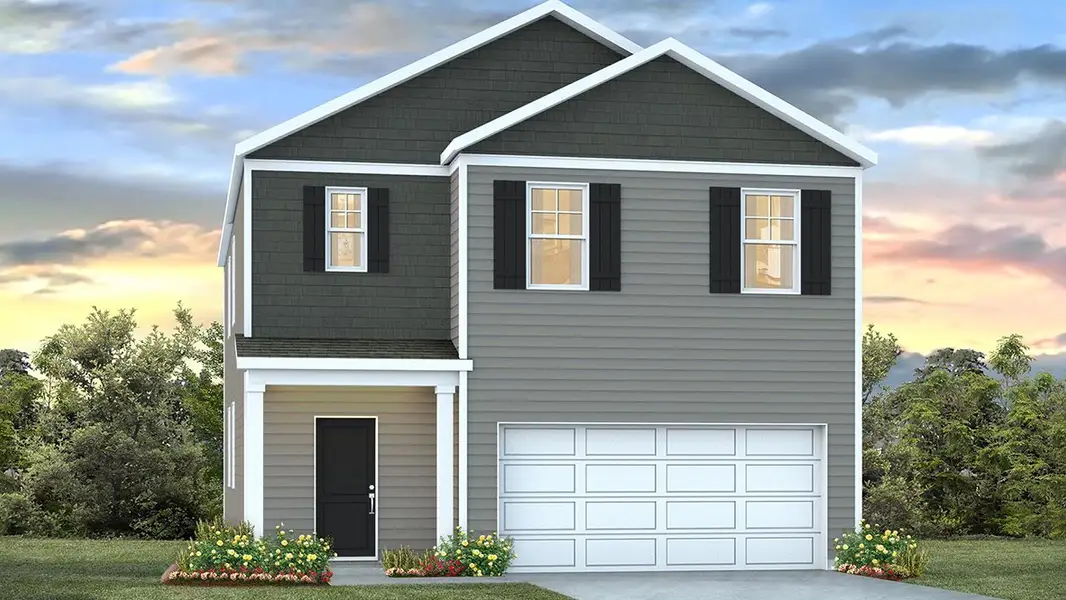 Representative exterior photo of a completed home built from the ROBIE by D.R. Horton in Ferry Grove, Lexington, SC (Image 2).