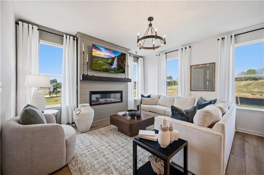 Furnished interior view inside a new home in Avery Landing, McDonough (Image 9).