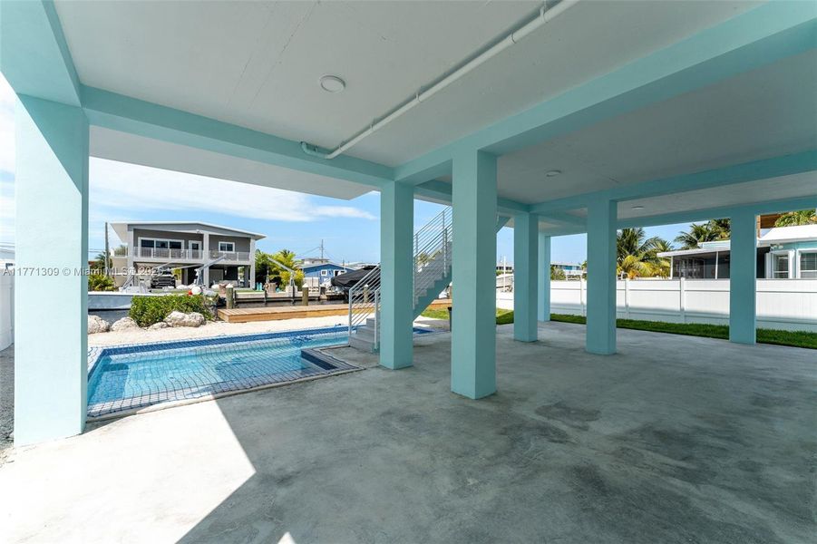 Exterior details and patio area of a home in , Key Largo (Image 32).