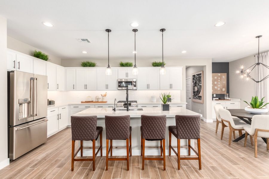 Representative furnished interior of a home built from the 40R3 by Taylor Morrison in Rancho Mercado, Surprise (Image 12).