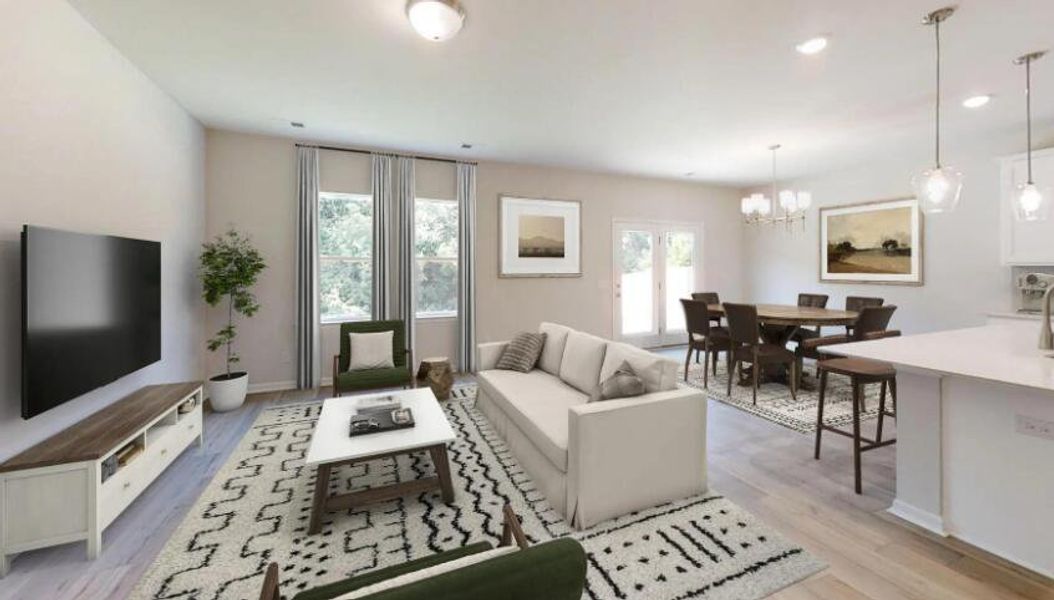 Furnished interior view inside a new home in , Ravenel (Image 8).