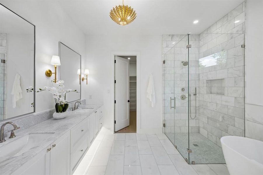 Furnished interior view inside a new home in , Dallas (Image 13).